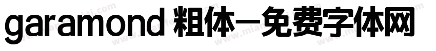 garamond 粗体字体转换